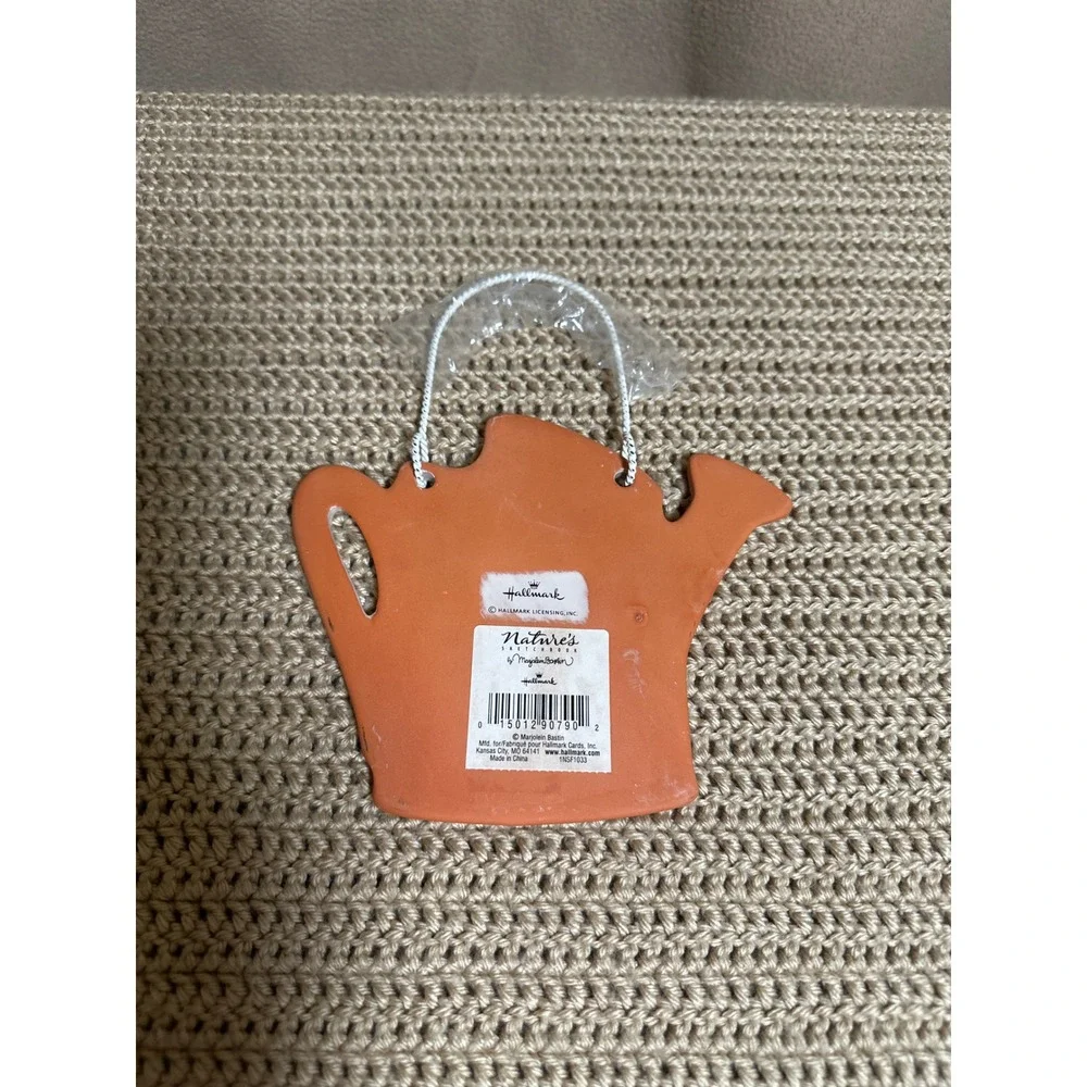 Hallmark Marjolein Bastin Natures Sketchbook Watering Can Ceramic Plaque Decor
